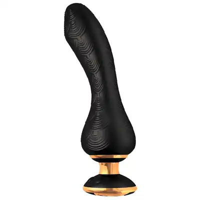 Shunga - SANYA - Intimate massager black - luksusowy wibrator do stymulacji waginalnej lub łechtaczki z hipoalergicznego silikonu 
