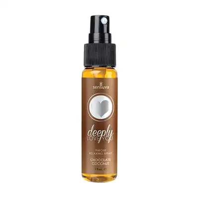 Sensuva - Deeply Love You  30 ml. Relaksujący sprej do gardła o smaku czekoladowo-kokosowym. Do głębokich, oralnych pieszczot 