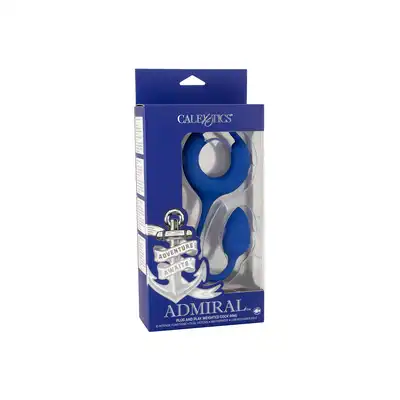Admiral - Plug and Play Weighted Cock Ring. Super rozciągliwy silikonowy ring ze stymulatorem łechtaczki i unikatowym plugiem analnym. Doświadczcie potrójnej przyjemności orgazmicznej