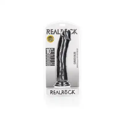 Curved Realistic Dildo with Suction Cup - 10""/ 25,5 cm