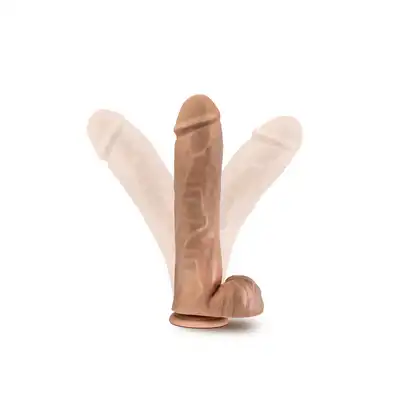 AU NATUREL BIG JOHN 11" DILDO MOCHA