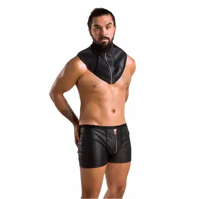 Passion - 051 Set Edward L/XL - nowoczesny zestaw męskiej bielizny z eco skóry