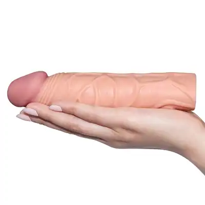 Add 1" Pleasure X Tender Penis Sleeve Flesh