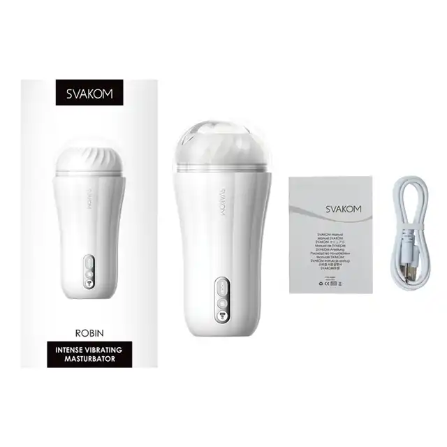 Svakom - Robin. Wibrujący masturbator premium z funkcją boost. Największa rozkosz przy kulminacji!