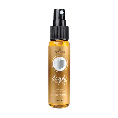 Sensuva - Deeply Love You 30 ml Salted Caramel. Relaksujący spray do gardła o smaku słonego karmelu. Do głębokiej oralnej penetracji