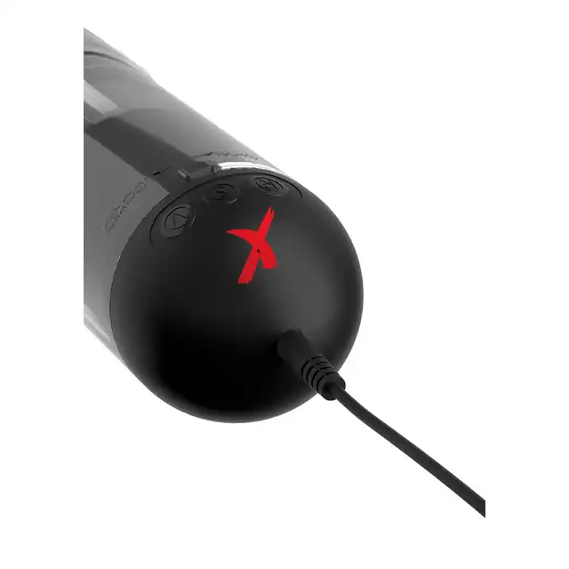 PDX Elite - Extender Vibrating Penis Pump - pompka z przerywanym ssaniem i opcją ustawienia długości! Całkowita innowacja 