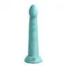 Dillio - Slim Seven 7 Inch. Prążkowane dildo w kolorze miętowym z silikonu premium utwardzanego platyną. 19,7 cm  długości