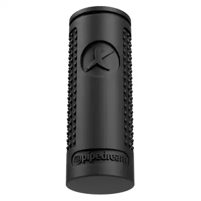 PDX Elite - Ez Grip Stoker - czarny masturbator z poręcznym uchwytem i nietuzinkowym wnętrzem! 