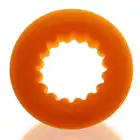 Oxballs - Axis Shocking Superior Orange. Ring na penisa z innowacyjnego materiału. Bardziej elastyczny, wytrzymały. Nie zsuwa się. 