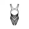 Obsessive - B138 S/M/L. Czarne body z unikalnym designem na plecach. Elegancja i kobiecość. 