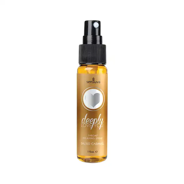 Sensuva - Deeply Love You 30 ml Salted Caramel. Relaksujący spray do gardła o smaku słonego karmelu. Do głębokiej oralnej penetracji