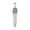 Obsessive - G332 S/M/L. Czarny bodysticking w stylu kabaretkowym i niesamowicie oryginalnym splotem 