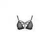 Passion - Meggy Bra L/XL. Zjawiskowy biustonosz ze zdobieniem harness. Pięknie wyeksponowany dekolt pasujący do każdej stylizacji