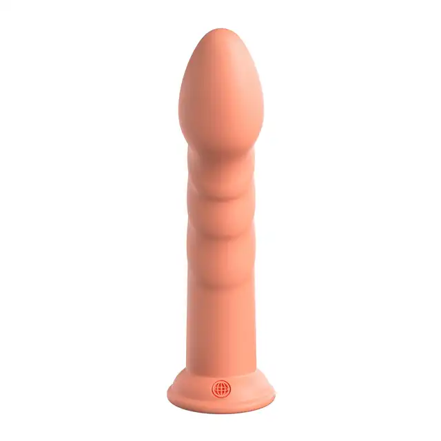 Dillio - Super Eight 8 Inch. Prążkowane dildo do stymulacji punktu G z silikonu premium. 21 cm długości