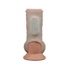 LoveToy - Drip Knights Vibrating Sleeve. Unikalna nakładka na penisa z wypustkami i wibracjami. Do 45 % większy obwód!