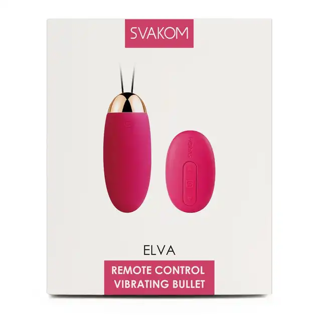 Svakom- Elva Vibrating Egg Pink USB. Jajeczko wibrujące z pilotem i inteligentnym trybem doprowadzającym do orgazmu 