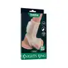 LoveToy - Ridge Knights Vibrating Sleeve. Wibrująca nakładka na penisa i jądra ze żłobieniami. Do 45% więcej obwodu. 