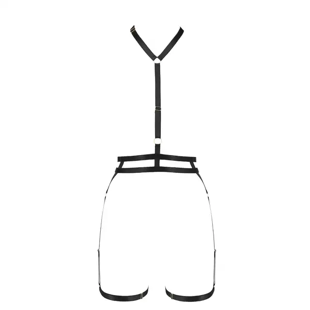 Passion - Denira L/XL. Cudowny model body bielizny damskiej w stylu harness. Idealne podkreślenie talii i biustu z możliwością całkowitego regulowania