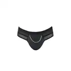 Passion - 030 Slip Open Tom L/XL - męskie slipy z otwartym tyłem, jock strap. Ze srebrnym łańcuchem 