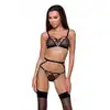 Passion - Meggy Garter Belt L/XL. Pas do pończoch dla miłośników minimalizmu. Uniwersalny krój, idealny do każdej stylizacji