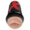 PDX Elite - Air Tight Oral Stoker - masturbator z ustami i specjalnym otworem próżniowym zapewniającym błogi efekt ssania!
