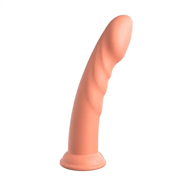 Dillio - Super Eight 8 Inch. Prążkowane dildo do stymulacji punktu G z silikonu premium. 21 cm długości