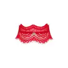 Obsessive - Bergamore choker O/S. Elegancka, kobieca obroża z czerwonej koronki. Unikalny dodatek. 