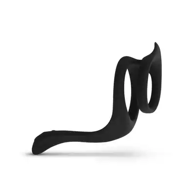 Easy Toys - Pleasure Cock Ring. Miękki silikonowy ring na penisa i jądra stymulujący krocze. 
