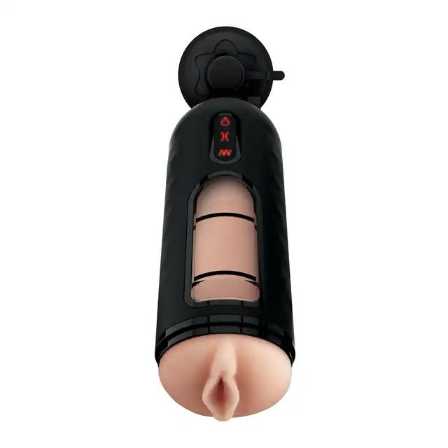 PDX Elite - Vibrating MegaMilker - masturbator z innowacyjnym systemem uciskania! Zabawa bez użycia rąk