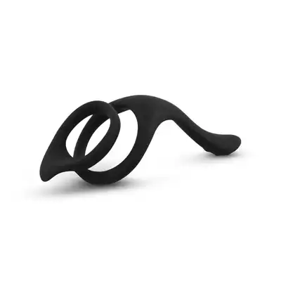 Easy Toys - Pleasure Cock Ring. Miękki silikonowy ring na penisa i jądra stymulujący krocze. 