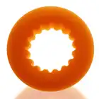 Oxballs - Axis Shocking Superior Orange. Ring na penisa z innowacyjnego materiału. Bardziej elastyczny, wytrzymały. Nie zsuwa się. 