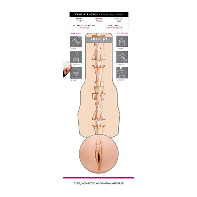 Fleshlight - Kenzie Reeves. Realistyczny masturbator z odlewem gwiazdy porno. Numer 1 na świecie!