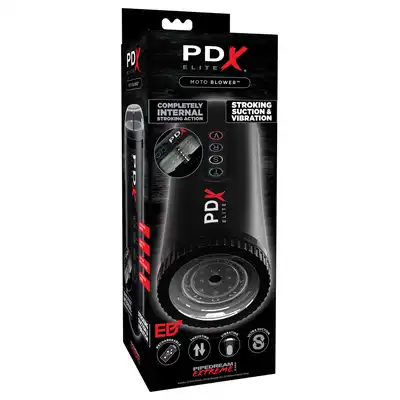 PDX Elite - Moto Blower - masturbator, który zapewni Ci fantastyczne doznania! Połączenie ssania, wibracji. Koraliki uciskające