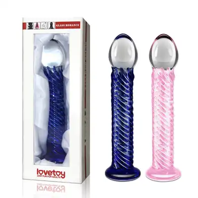 7.5" Glass Romance Blue
