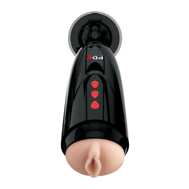 PDX Elite - Dirty Talk Starter Stroker - masturbator z silnymi wibracjami i dźwiękami dla dodatkowej przyjemności! Wagina