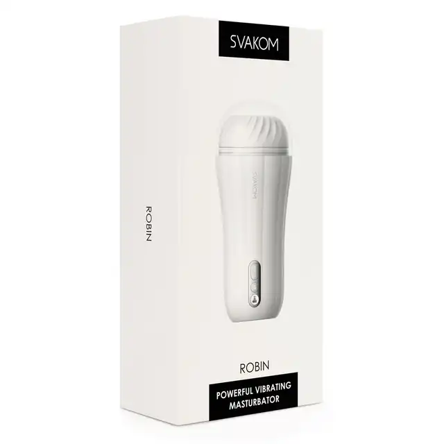 Svakom - Robin. Wibrujący masturbator premium z funkcją boost. Największa rozkosz przy kulminacji!