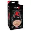 PDX Elite - Air Tight Oral Stoker - masturbator z ustami i specjalnym otworem próżniowym zapewniającym błogi efekt ssania!