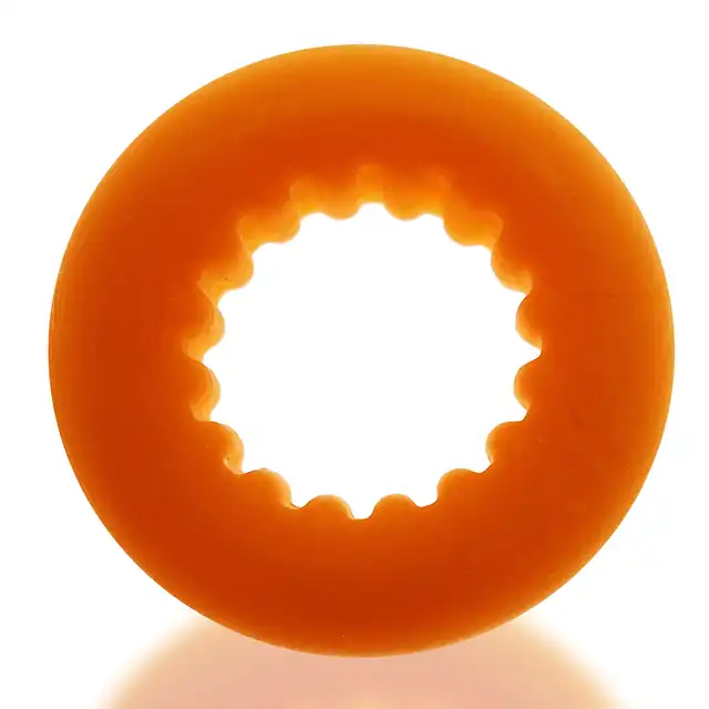 Oxballs - Axis Shocking Superior Orange. Ring na penisa z innowacyjnego materiału. Bardziej elastyczny, wytrzymały. Nie zsuwa się. 