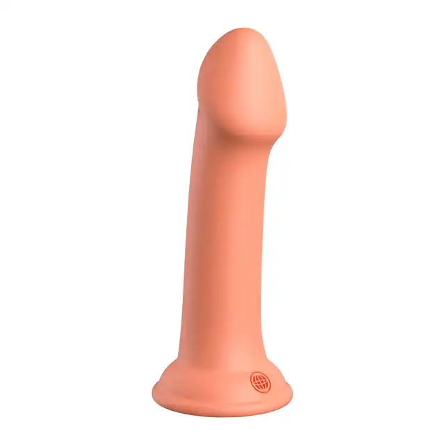 Dillio - Big Hero 6 Inch. Pomarańczowe dildo z silikonu premium utwardzanego platyną. Idealne do uprzęży strap-on. 17,2 cm długości