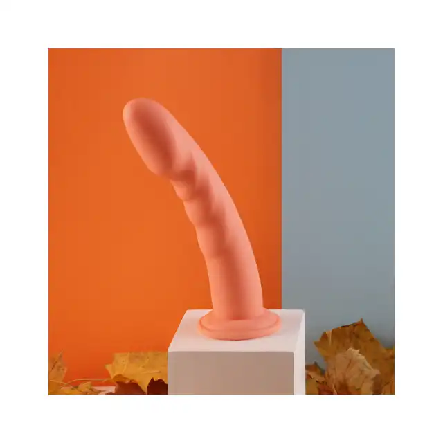 Dillio - Super Eight 8 Inch. Prążkowane dildo do stymulacji punktu G z silikonu premium. 21 cm długości