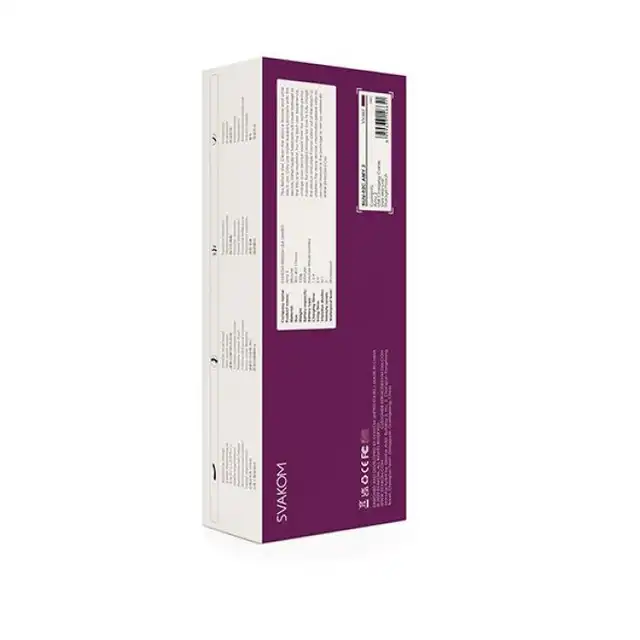 Svakom - Amy 2 G-Spot &amp; Clitoral Vibrator. Minimalistyczny wibrator 2 w 1. Dwa zakończenia. Stymulacja łechtaczki lub punktu G
