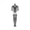 Obsessive -  G333 S/M/L. Zadziornie zmysłowy bodystocking z otwartymi ramionami oraz rękawami 3/4