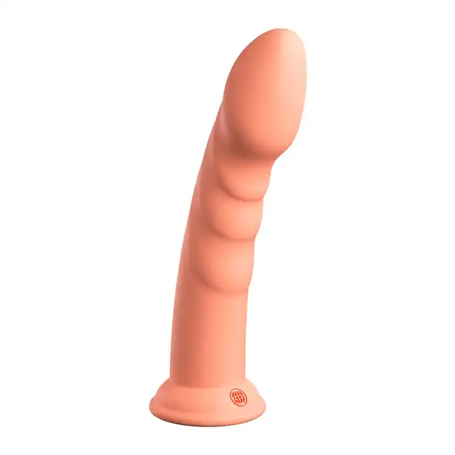 Dillio - Super Eight 8 Inch. Prążkowane dildo do stymulacji punktu G z silikonu premium. 21 cm długości