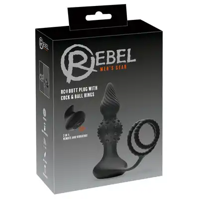 Rebel RC butt plug with cock&amp;b