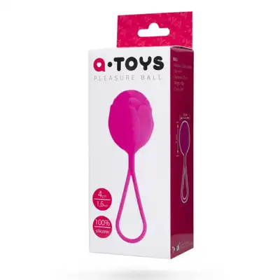 A-Toys - Pleasure Ball. Różowa, pojedyncza kulka gejszy do ćwiczenia mięśni kegla i przyjemności intymnej