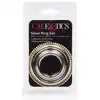 Calexotics - Silver ring set. Trzy metalowe pierścienie.