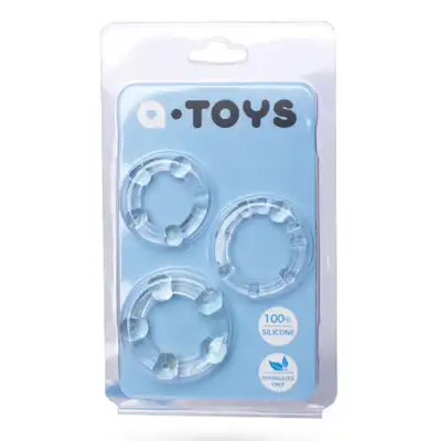 A-Toys - zestaw uniwersalnych ringów na penisa.