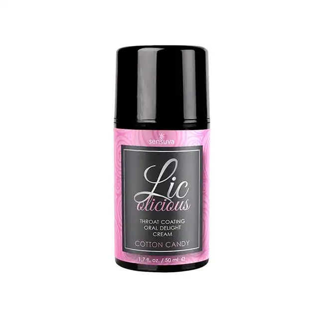Sensuva - Lickolicious Cotton Candy. Krem do seksu oralnego Wata cukrowa