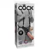 PipeDream - King Cock 11". Podwójne Dildo ze Strap-onem