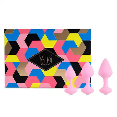 FeelzToys - Bibi. Różowe zatyczki analne.